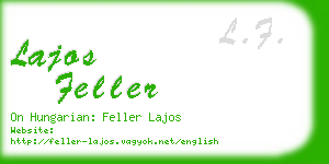 lajos feller business card